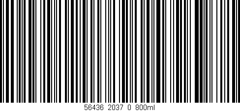 Código de barras (EAN, GTIN, SKU, ISBN): '56436_2037_0_800ml'