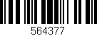 Código de barras (EAN, GTIN, SKU, ISBN): '564377'