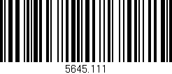Código de barras (EAN, GTIN, SKU, ISBN): '5645.111'