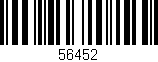 Código de barras (EAN, GTIN, SKU, ISBN): '56452'