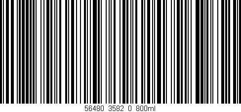 Código de barras (EAN, GTIN, SKU, ISBN): '56480_3582_0_800ml'