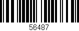 Código de barras (EAN, GTIN, SKU, ISBN): '56487'