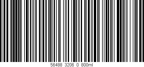 Código de barras (EAN, GTIN, SKU, ISBN): '56488_3206_0_800ml'