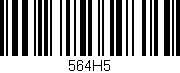 Código de barras (EAN, GTIN, SKU, ISBN): '564H5'