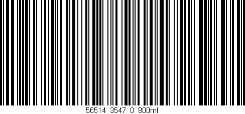 Código de barras (EAN, GTIN, SKU, ISBN): '56514_3547_0_800ml'