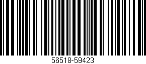 Código de barras (EAN, GTIN, SKU, ISBN): '56518-59423'