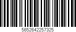 Código de barras (EAN, GTIN, SKU, ISBN): '5652642257325'