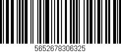 Código de barras (EAN, GTIN, SKU, ISBN): '5652678306325'