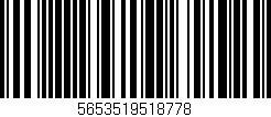 Código de barras (EAN, GTIN, SKU, ISBN): '5653519518778'