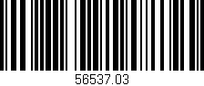 Código de barras (EAN, GTIN, SKU, ISBN): '56537.03'