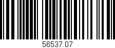 Código de barras (EAN, GTIN, SKU, ISBN): '56537.07'