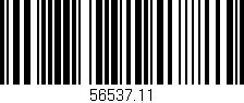 Código de barras (EAN, GTIN, SKU, ISBN): '56537.11'