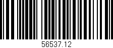 Código de barras (EAN, GTIN, SKU, ISBN): '56537.12'