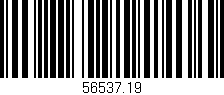 Código de barras (EAN, GTIN, SKU, ISBN): '56537.19'