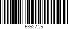 Código de barras (EAN, GTIN, SKU, ISBN): '56537.25'