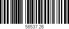 Código de barras (EAN, GTIN, SKU, ISBN): '56537.26'