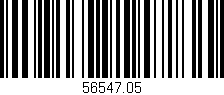 Código de barras (EAN, GTIN, SKU, ISBN): '56547.05'