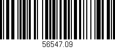 Código de barras (EAN, GTIN, SKU, ISBN): '56547.09'
