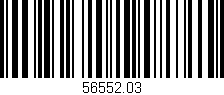 Código de barras (EAN, GTIN, SKU, ISBN): '56552.03'