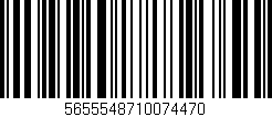 Código de barras (EAN, GTIN, SKU, ISBN): '5655548710074470'