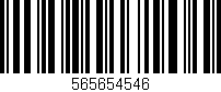 Código de barras (EAN, GTIN, SKU, ISBN): '565654546'