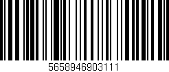Código de barras (EAN, GTIN, SKU, ISBN): '5658946903111'