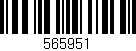 Código de barras (EAN, GTIN, SKU, ISBN): '565951'