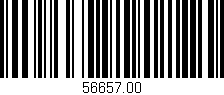 Código de barras (EAN, GTIN, SKU, ISBN): '56657.00'