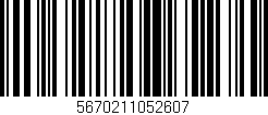 Código de barras (EAN, GTIN, SKU, ISBN): '5670211052607'