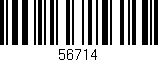Código de barras (EAN, GTIN, SKU, ISBN): '56714'