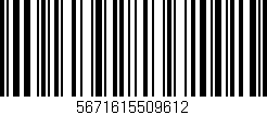 Código de barras (EAN, GTIN, SKU, ISBN): '5671615509612'