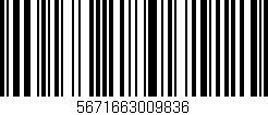 Código de barras (EAN, GTIN, SKU, ISBN): '5671663009836'