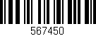 Código de barras (EAN, GTIN, SKU, ISBN): '567450'