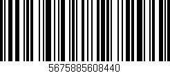 Código de barras (EAN, GTIN, SKU, ISBN): '5675885608440'