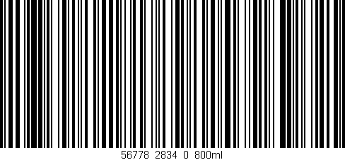 Código de barras (EAN, GTIN, SKU, ISBN): '56778_2834_0_800ml'