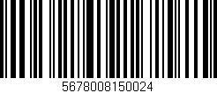 Código de barras (EAN, GTIN, SKU, ISBN): '5678008150024'