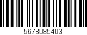 Código de barras (EAN, GTIN, SKU, ISBN): '5678085403'