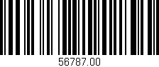 Código de barras (EAN, GTIN, SKU, ISBN): '56787.00'