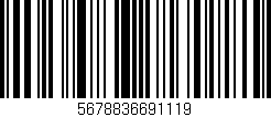 Código de barras (EAN, GTIN, SKU, ISBN): '5678836691119'