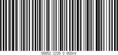 Código de barras (EAN, GTIN, SKU, ISBN): '56852_2235_0_800ml'