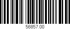 Código de barras (EAN, GTIN, SKU, ISBN): '56857.00'
