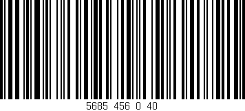 Código de barras (EAN, GTIN, SKU, ISBN): '5685_456_0_40'