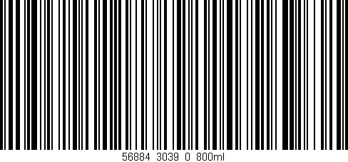 Código de barras (EAN, GTIN, SKU, ISBN): '56884_3039_0_800ml'
