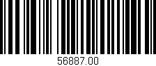 Código de barras (EAN, GTIN, SKU, ISBN): '56887.00'