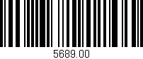 Código de barras (EAN, GTIN, SKU, ISBN): '5689.00'