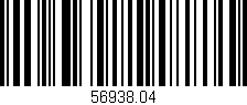 Código de barras (EAN, GTIN, SKU, ISBN): '56938.04'