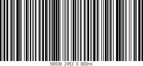 Código de barras (EAN, GTIN, SKU, ISBN): '56938_2453_0_800ml'