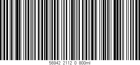 Código de barras (EAN, GTIN, SKU, ISBN): '56942_2112_0_800ml'