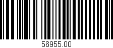 Código de barras (EAN, GTIN, SKU, ISBN): '56955.00'