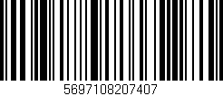 Código de barras (EAN, GTIN, SKU, ISBN): '5697108207407'